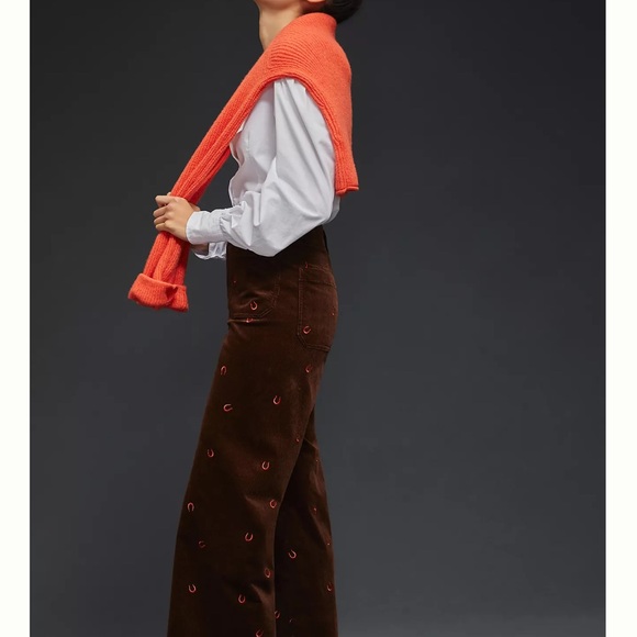 Maeve The Colette Corduroy Wide-Leg Crop Pants - Picture 3 of 5